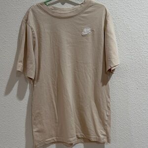 Nike Boy's Beige Short Sleeve Tee Size L